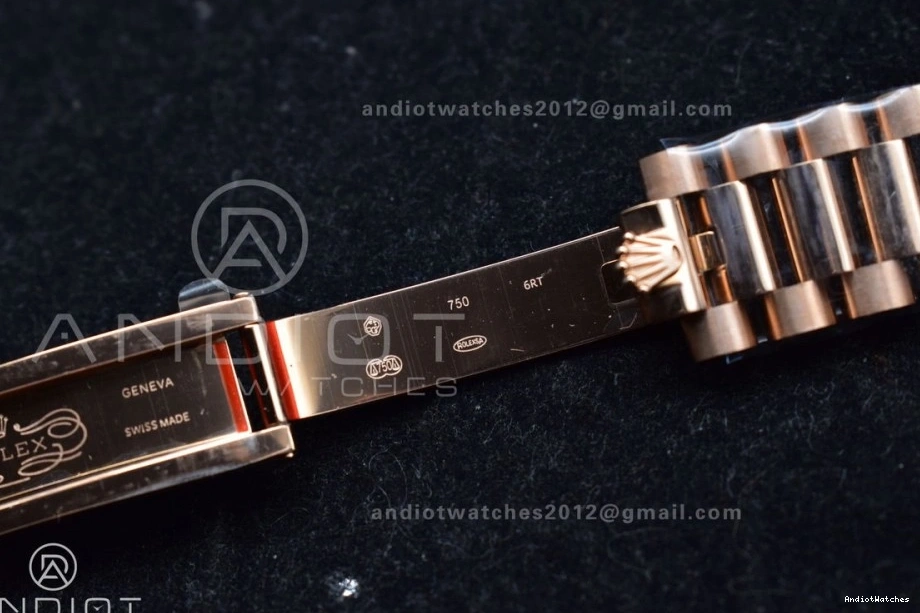 36 with DayDate Diamond 671 Weight) RG Steel (Gain vr3255 QF Dial President Best Square Original Bracelet on Grey V5 904L Edition 0408